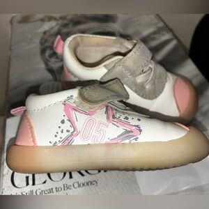 Stylish Pink and Gray baby Walker Shoes 18-24 months